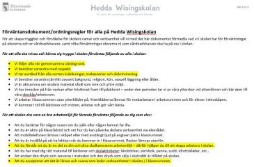 Förväntansdokument som verktyg